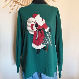 Sunbelt Green Santa Crewneck Shirt